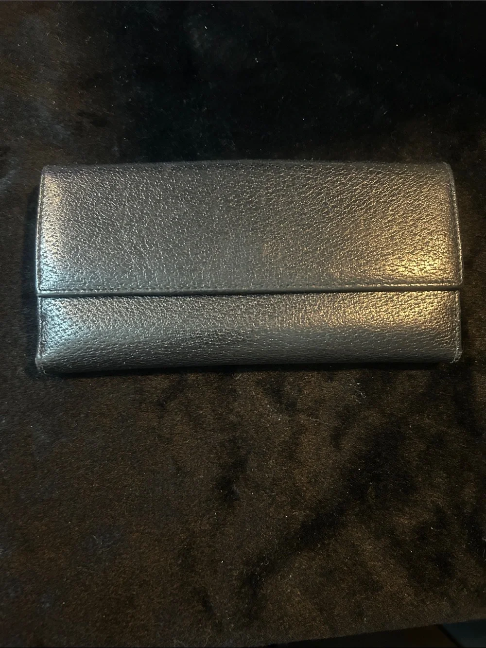 Gucci Black Leather Wallet with Silver G Logo - Picture 3 of 7
